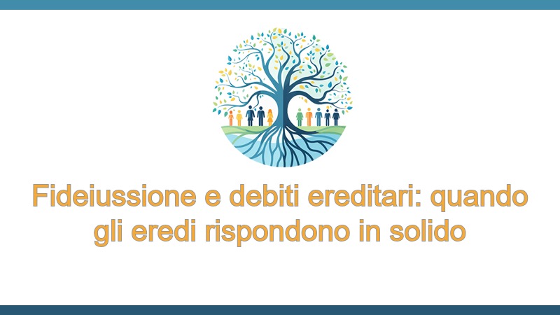 Fideiussione e debiti ereditari: quando gli eredi rispondono in solido